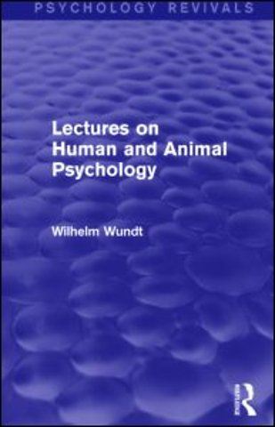 Lectures on Human and Animal Psychology (Psychology Revivals)