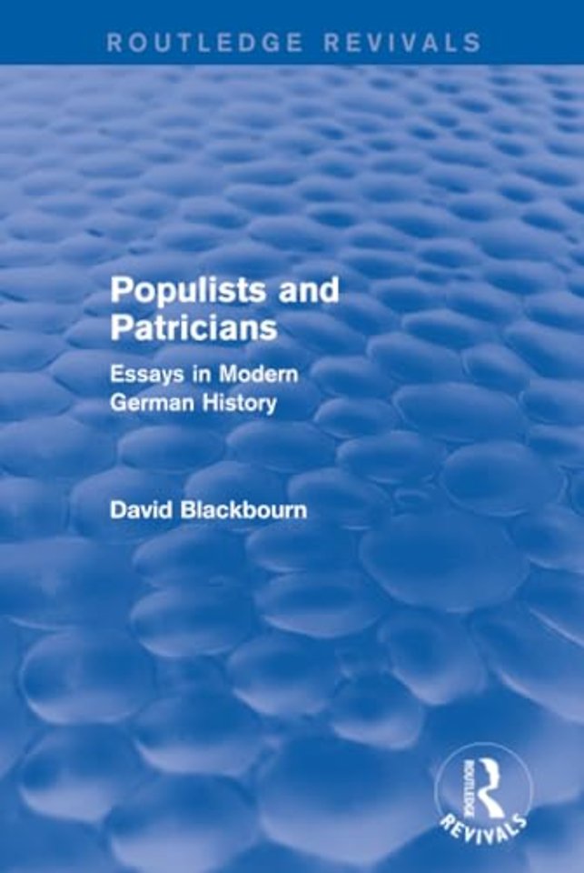 Populists and Patricians (Routledge Revivals)