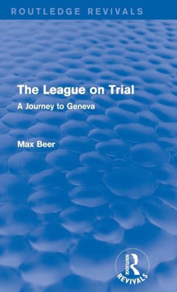 League on Trial (Routledge Revivals)