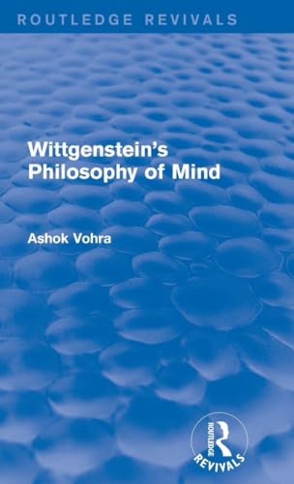 Wittgenstein's Philosophy of Mind (Routledge Revivals)