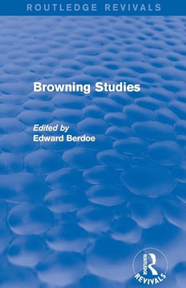 Browning Studies (Routledge Revivals)