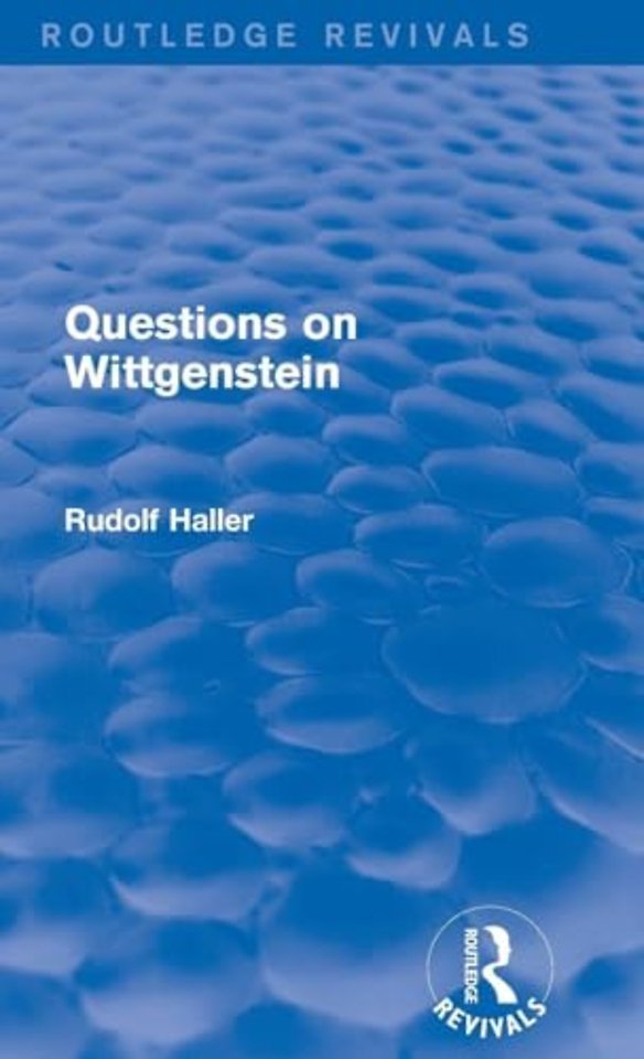 Questions on Wittgenstein (Routledge Revivals)
