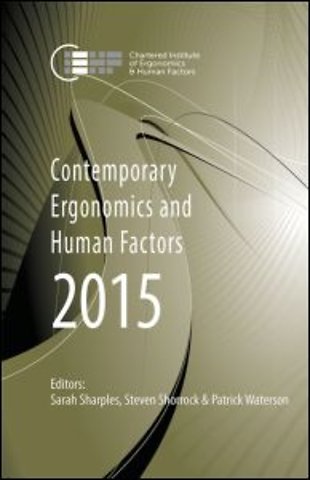 Contemporary Ergonomics and Human Factors 2015