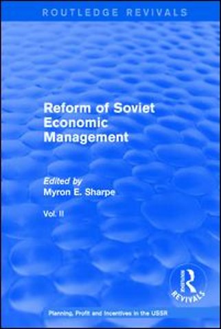 Reform of Soviet Economic Management