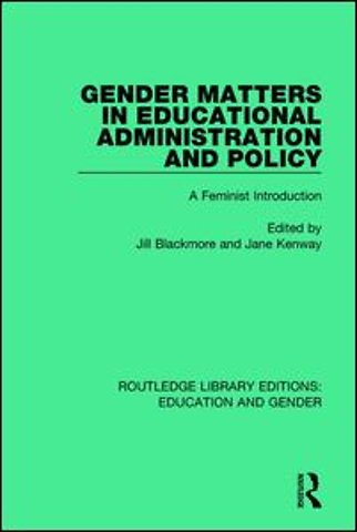 Gender Matters in Educational Administration and Policy