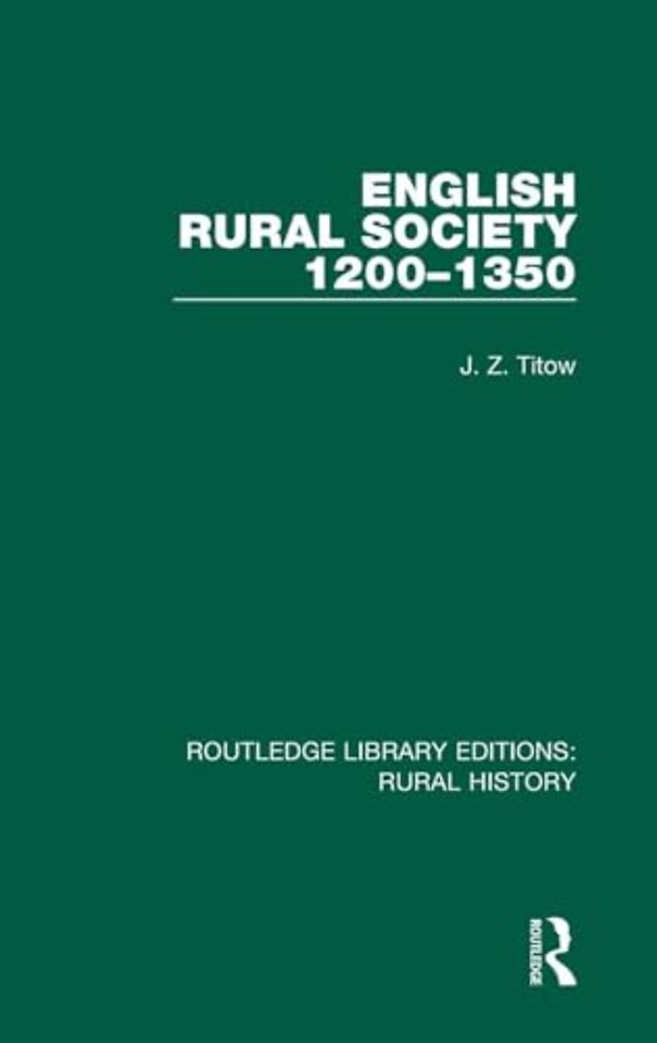 English Rural Society, 1200-1350
