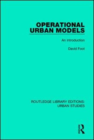 Operational Urban Models