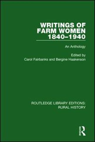 Writings of Farm Women, 1840-1940