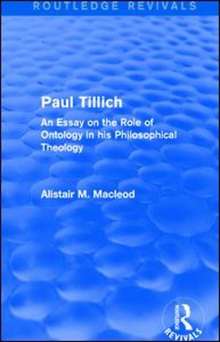 Routledge Revivals: Paul Tillich (1973)