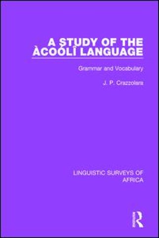 Study of the Àcoólî Language