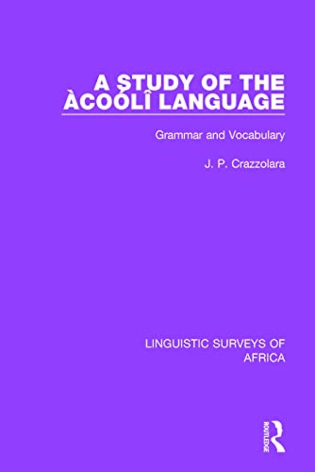 Study of the Àcoólî Language