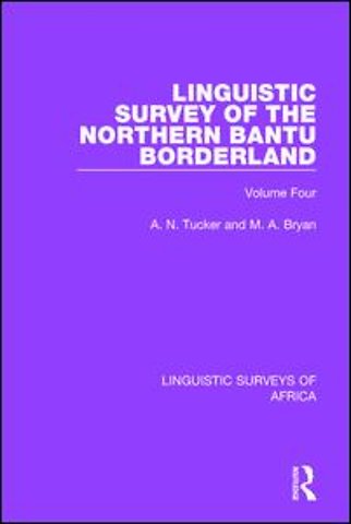 Linguistic Survey of the Northern Bantu Borderland