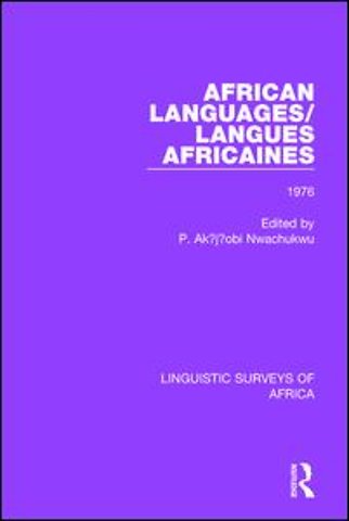 African Languages/Langues Africaines