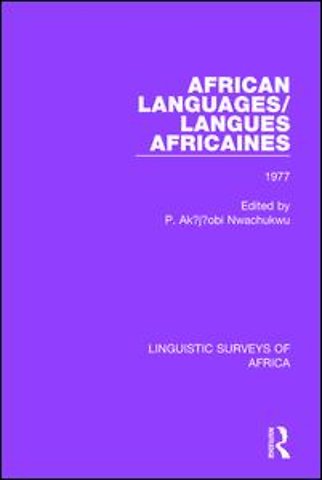 African Languages/Langues Africaines
