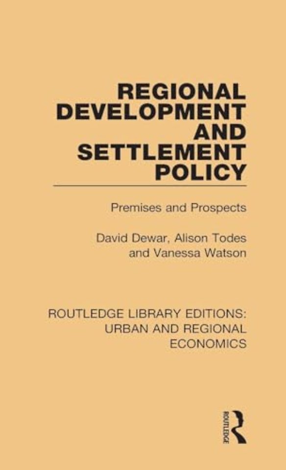 Regional Development and Settlement Policy