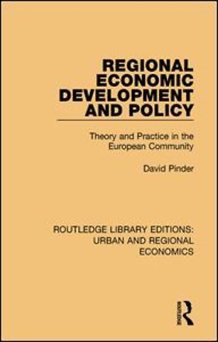 Regional Economic Development and Policy
