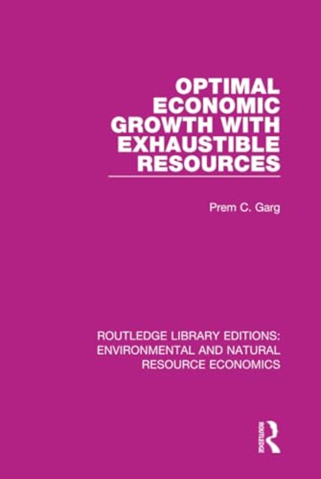 Optimal Economic Growth with Exhaustible Resources