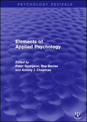 Elements of Applied Psychology