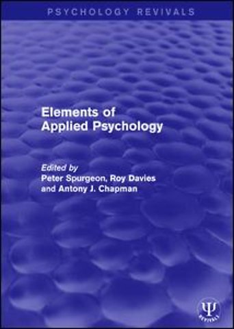 Elements of Applied Psychology