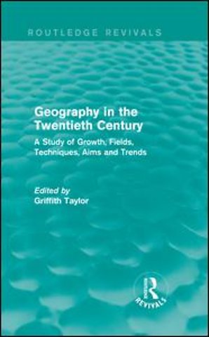 Geography in the Twentieth Century