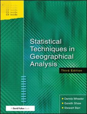 Statistical Techniques in Geographical Analysis