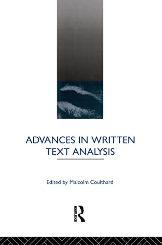 Advances in Written Text Analysis