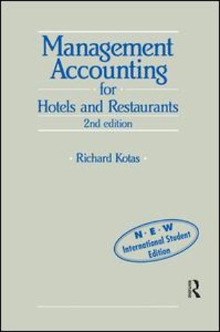 Management Accounting for Hotels and Restaurants