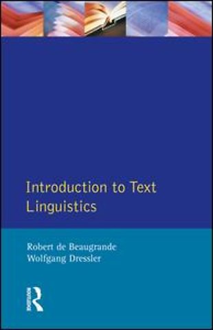 Introduction to Text Linguistics