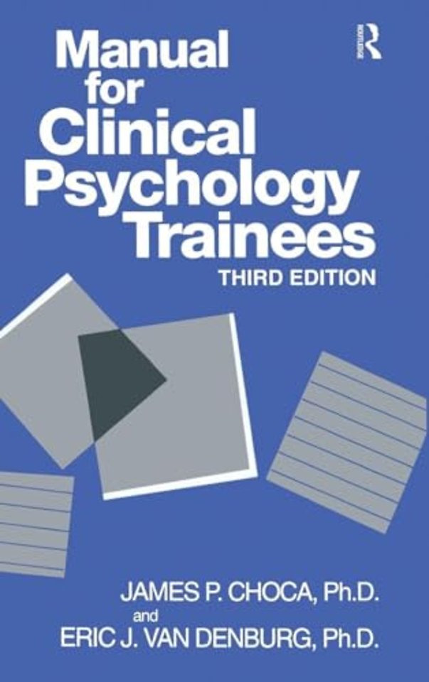 Manual For Clinical Psychology Trainees