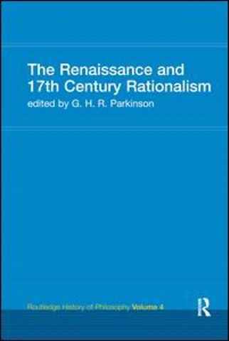 Renaissance and 17th Century Rationalism