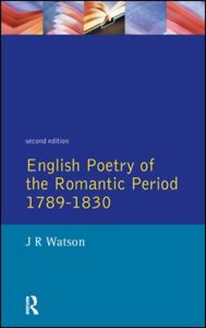English Poetry of the Romantic Period 1789-1830