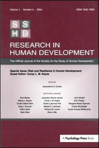 Risk and Resilience in Human Development