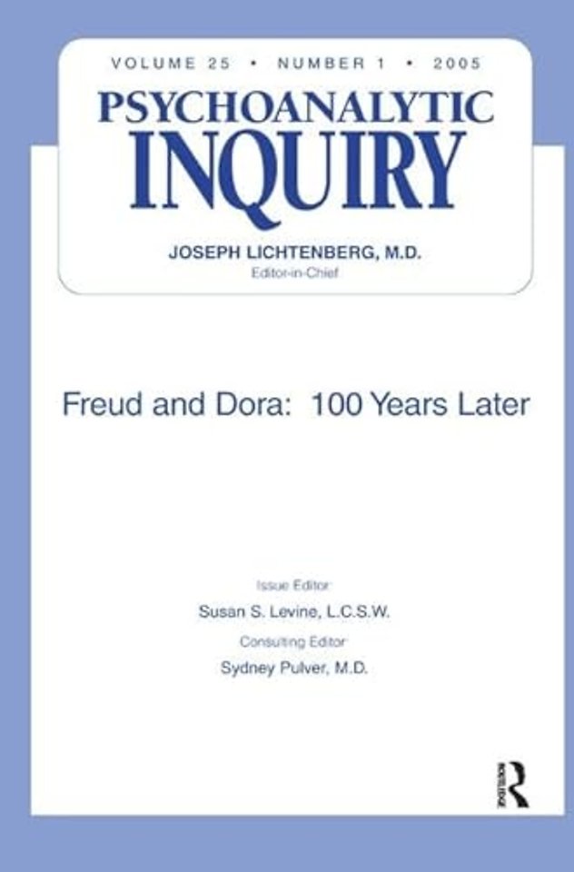 Freud and Dora: 100 Years Later