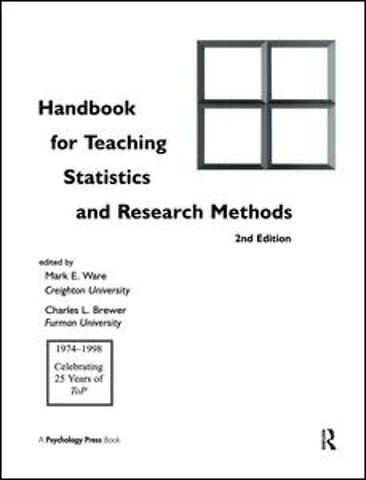 Handbook for Teaching Statistics and Research Methods