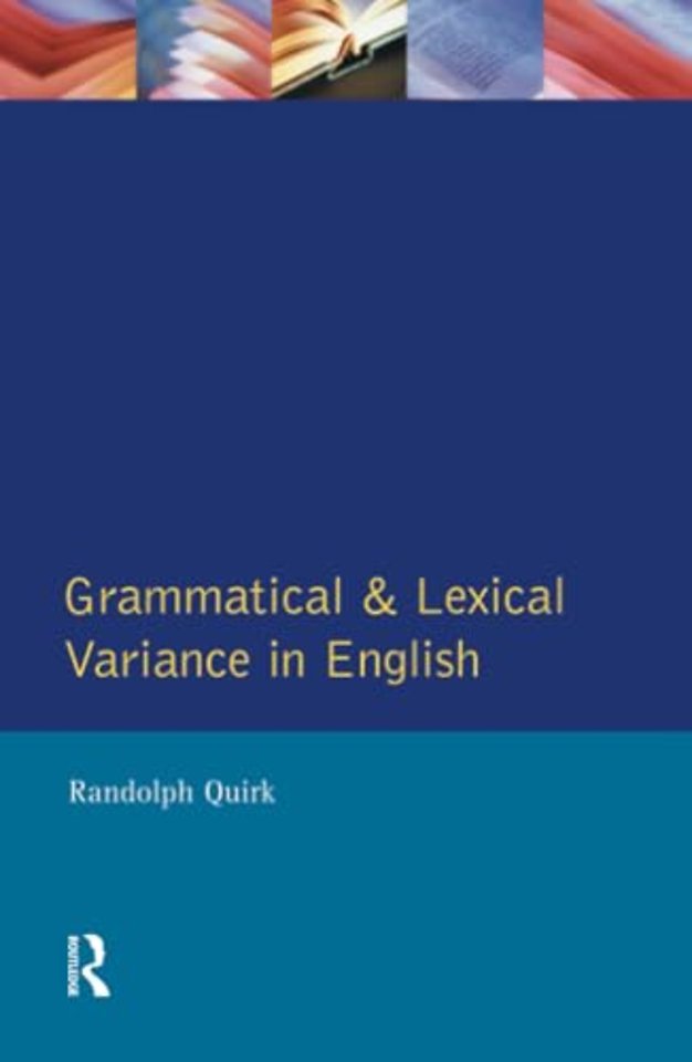 Grammatical and Lexical Variance in English