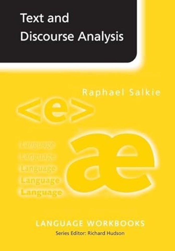 Text and Discourse Analysis