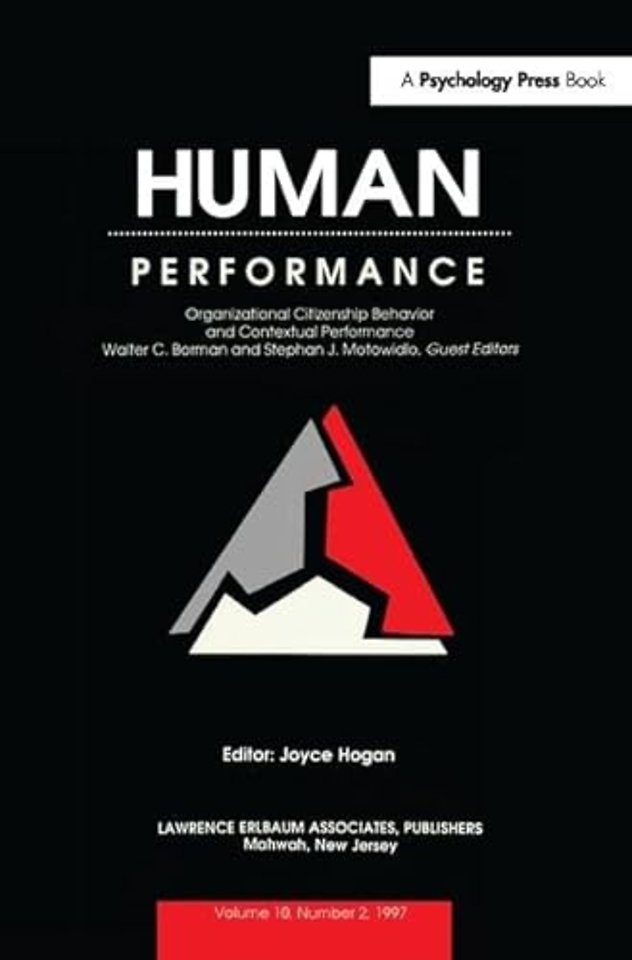 Organizational Citizenship Behavior and Contextual Performance