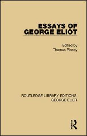 Essays of George Eliot