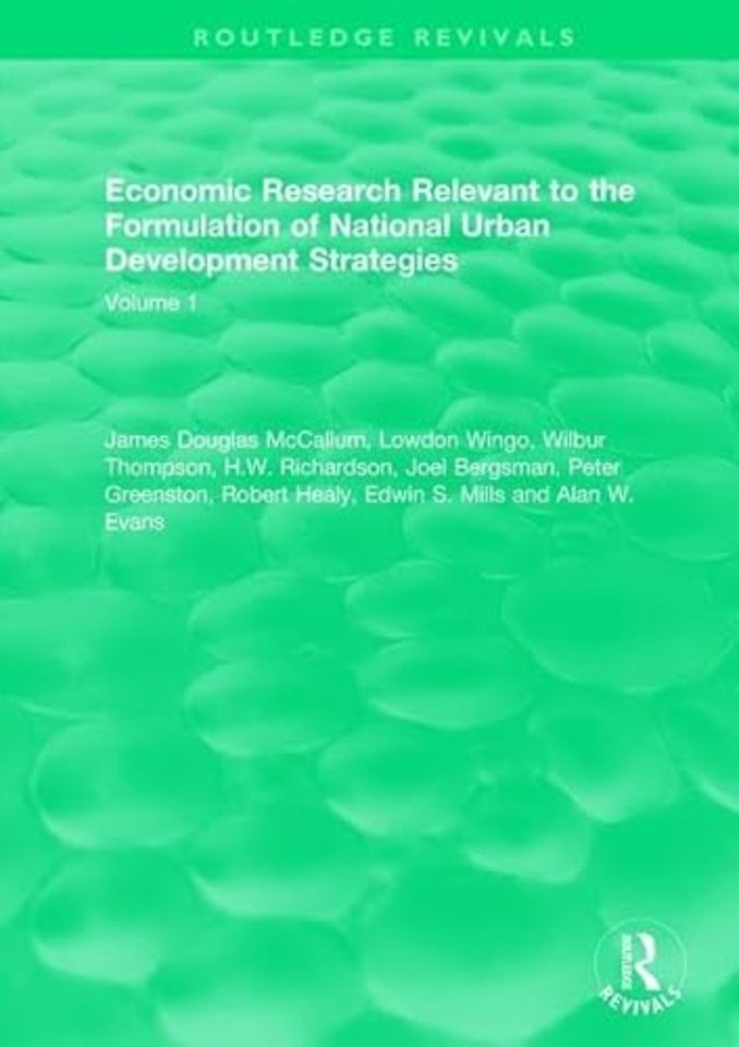 Economic Research Relevant to the Formulation of National Urban Development Strategies
