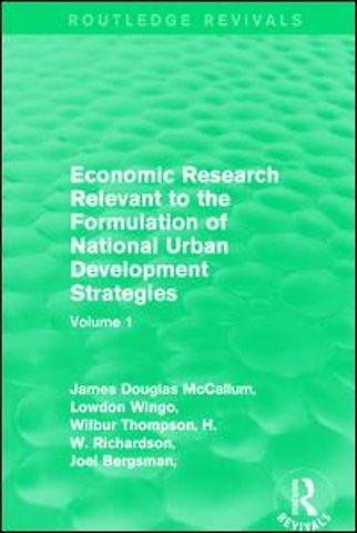 Economic Research Relevant to the Formulation of National Urban Development Strategies