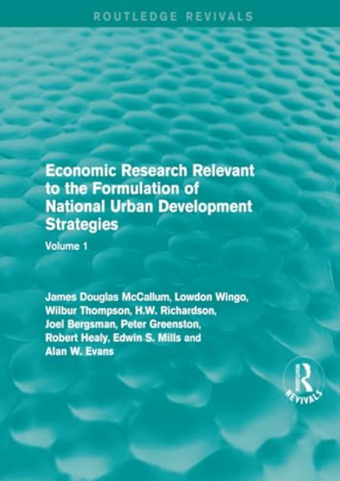 Economic Research Relevant to the Formulation of National Urban Development Strategies