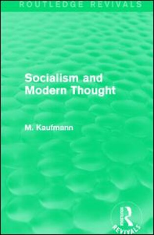 Socialism and Modern Thought
