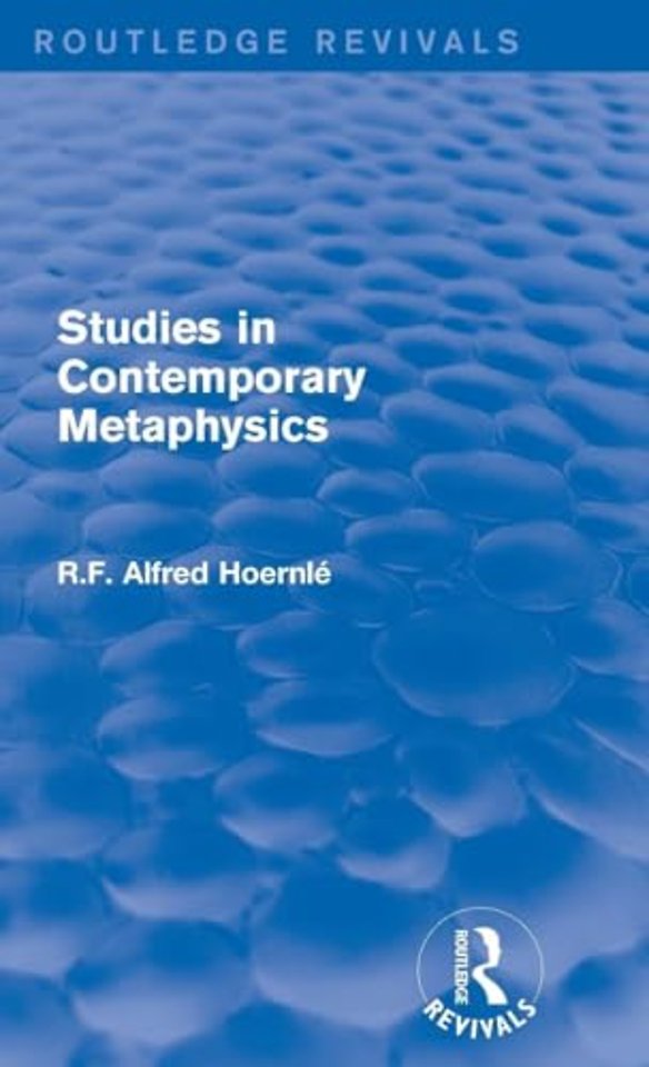 Studies in Contemporary Metaphysics