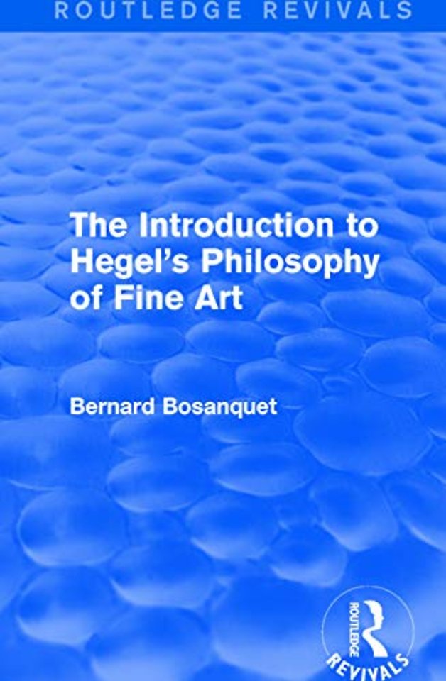 Introduction to Hegel's Philosophy of Fine Art