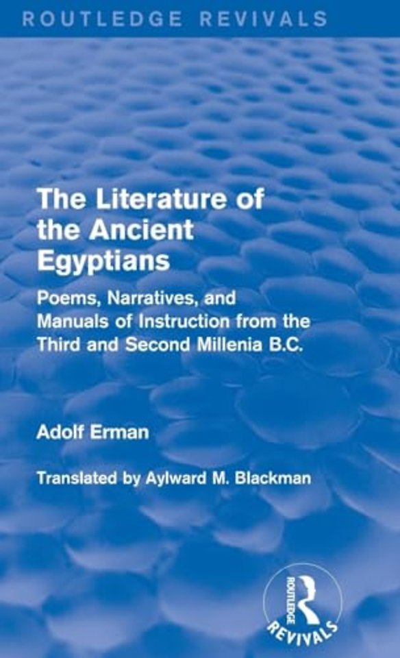 Literature of the Ancient Egyptians