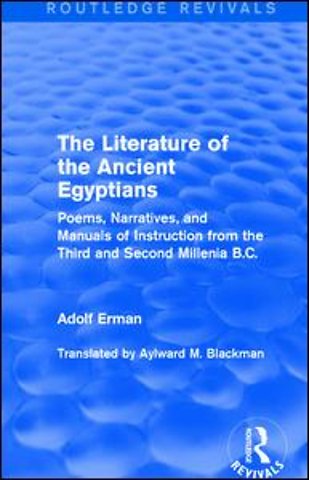 Literature of the Ancient Egyptians