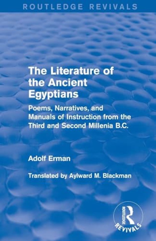 Literature of the Ancient Egyptians