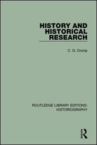 History and Historical Research