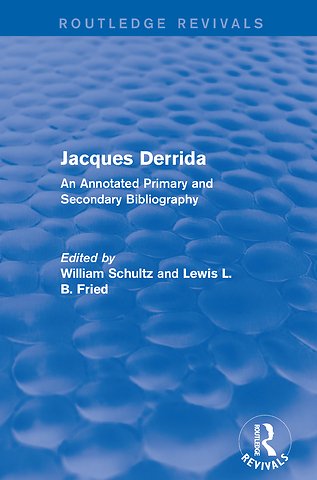 Jacques Derrida (Routledge Revivals)