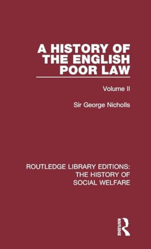 History of the English Poor Law